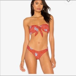 new beach riot sophie red bikini set large